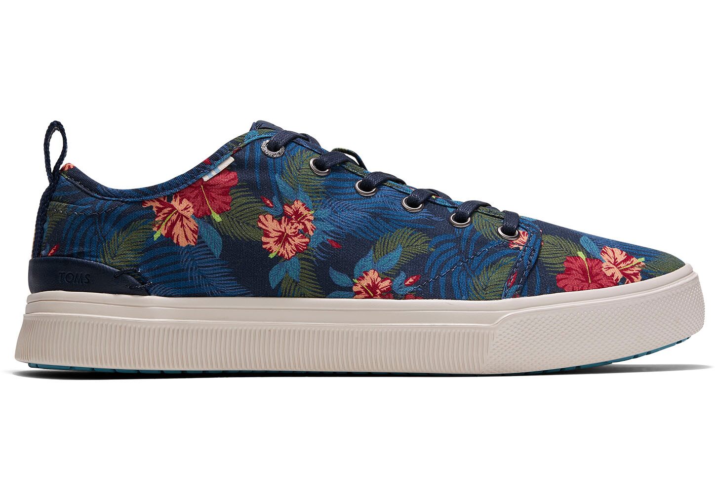 Toms TRVL LITE Tropical Heritage Canvas - Mens Low Sneakers - Navy - NZ - 659812OJU